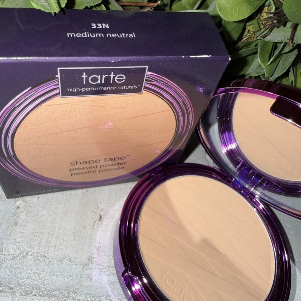 Tarte Shape Tape Pressed Powder 11g/0.39 oz 33N Medium Neutral New In Box